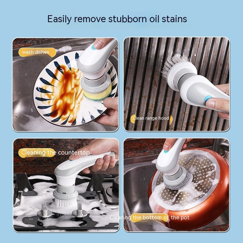 4-in-1 Electric Cleaning Brush - Cordless & Handheld