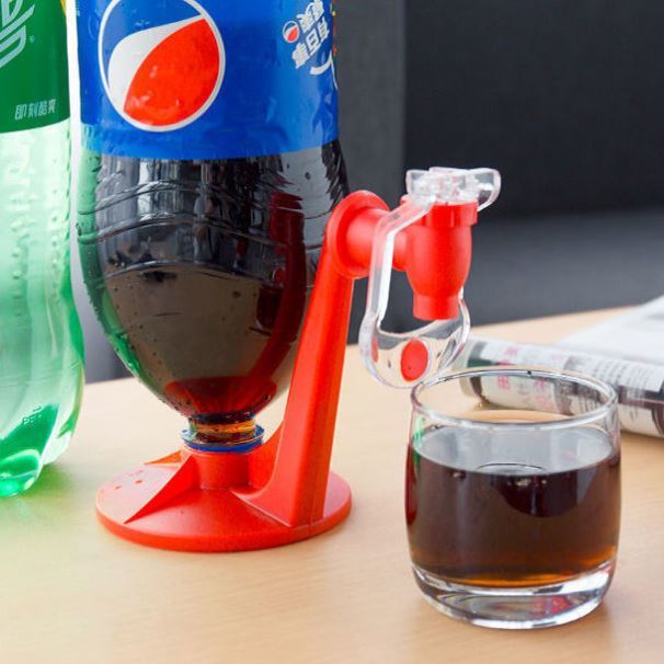 Upside-Down Beverage Dispenser - Soda & Water Jug