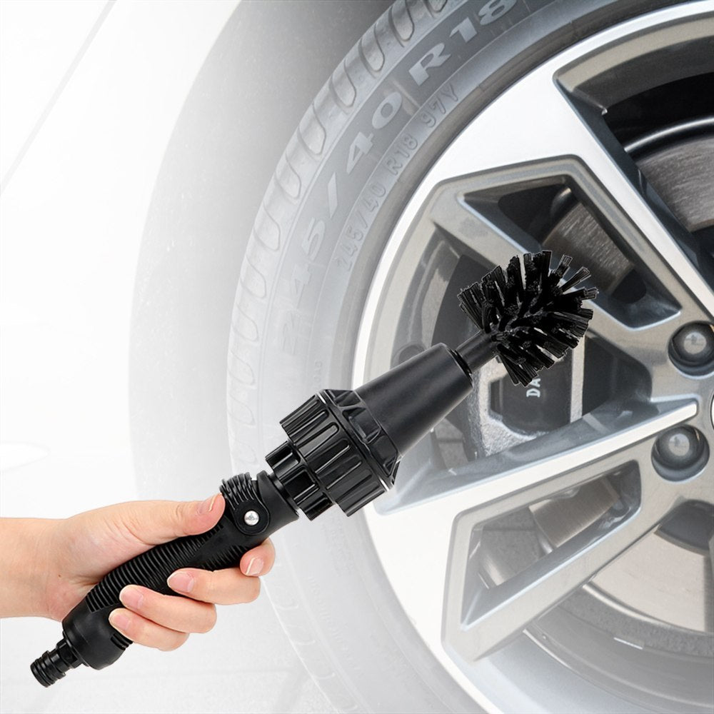 Water-Driven Rotary Cleaning Brush - Handheld Spray Brush