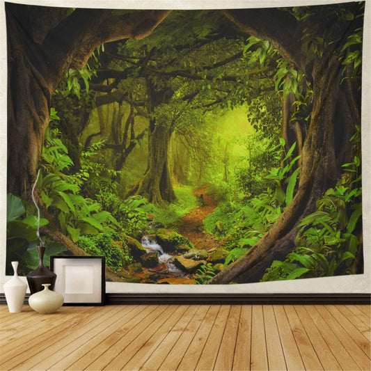 Large Forest Tapestry - Bohemian Wall Art