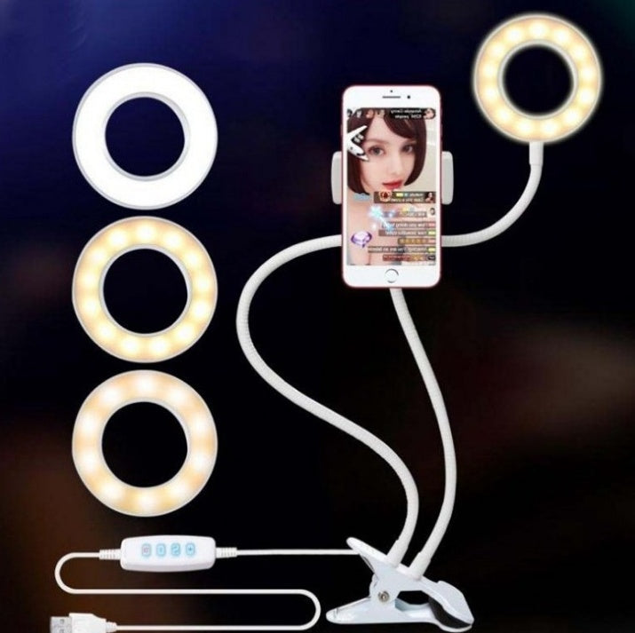 LED Selfie Ring Light - Adjustable Makeup Light with 8cm Stand