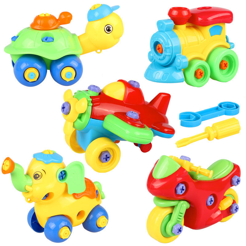 DIY Motorcycle Car Building Blocks - Kids' Construction Set