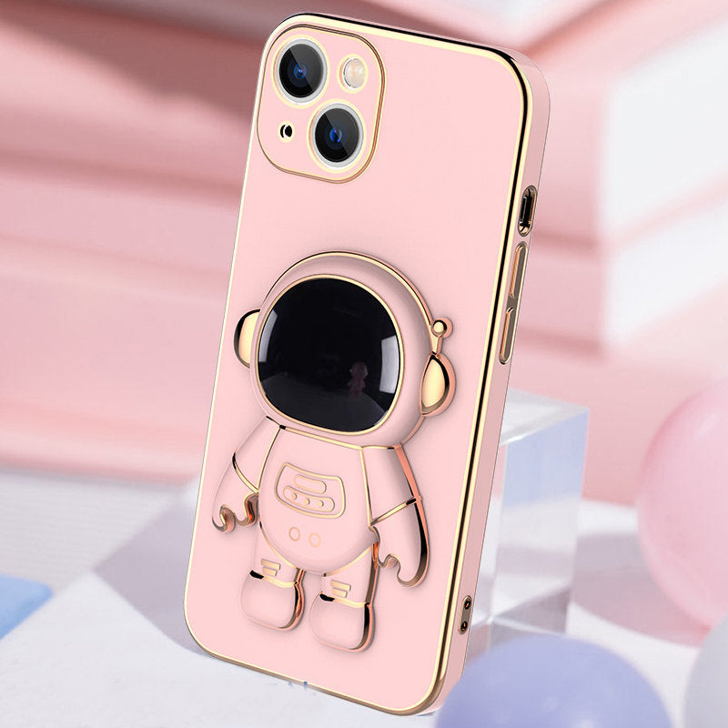 3D Astronaut Phone Case - Anti-Drop & Electroplating Bracket