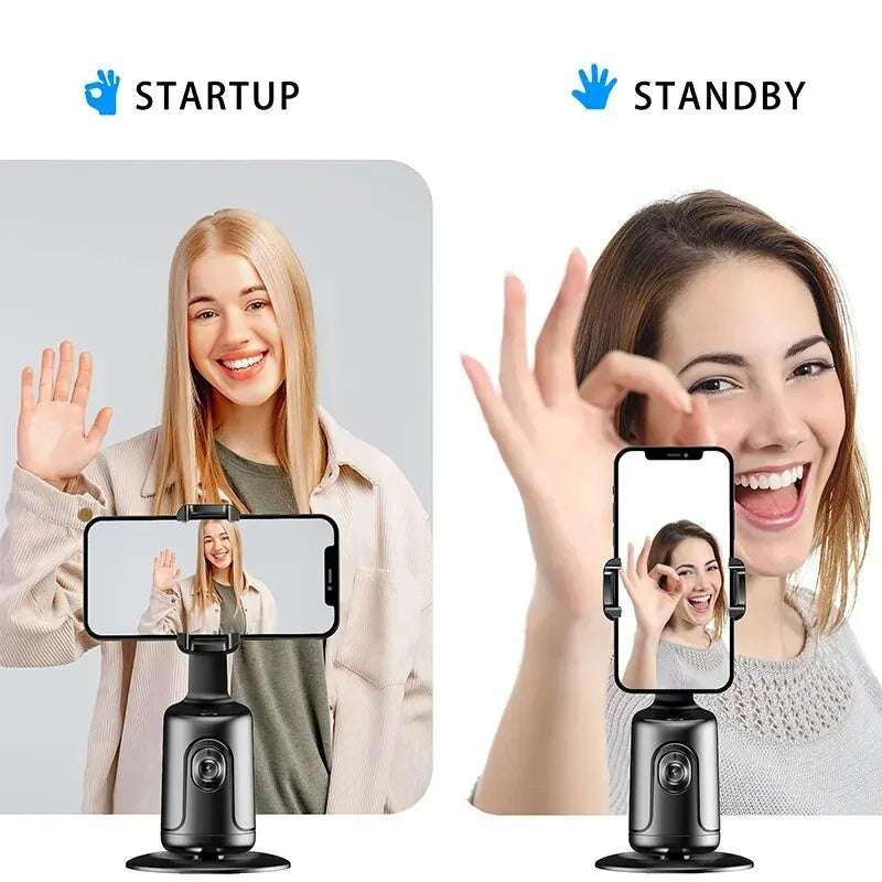 360° Auto Face Tracking Gimbal - Smart Phone Holder & Tripod