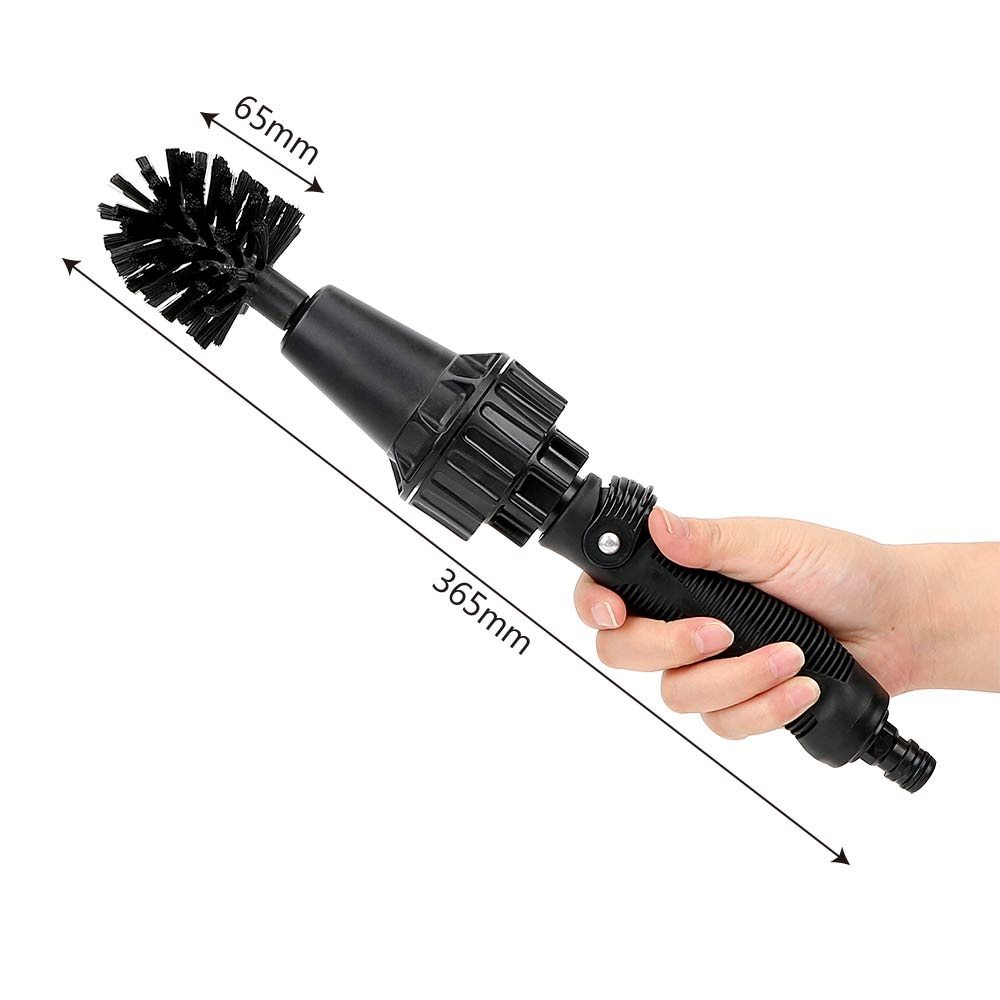 Water-Driven Rotary Cleaning Brush - Handheld Spray Brush