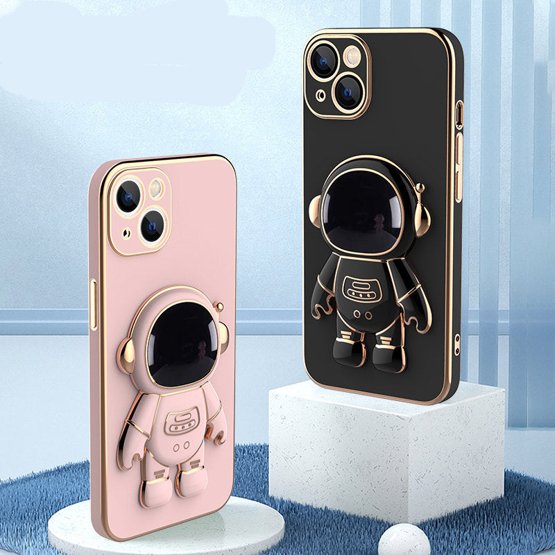 3D Astronaut Phone Case - Anti-Drop & Electroplating Bracket