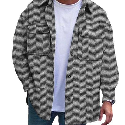 Men’s Polo Collar Coat - Fashion Workwear