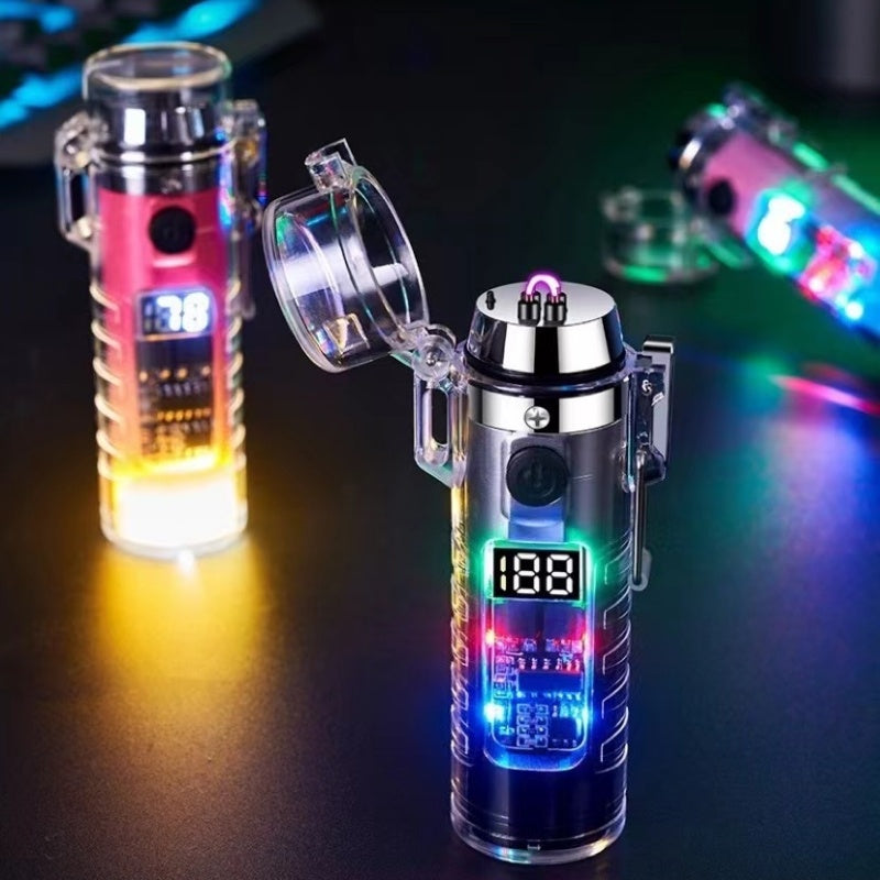 Transparent Shell Dual Arc USB Display Gadgets