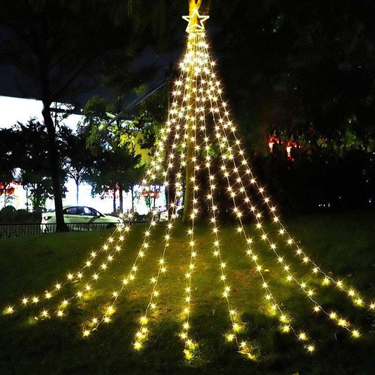 LED Five-pointed Star Waterfall Light