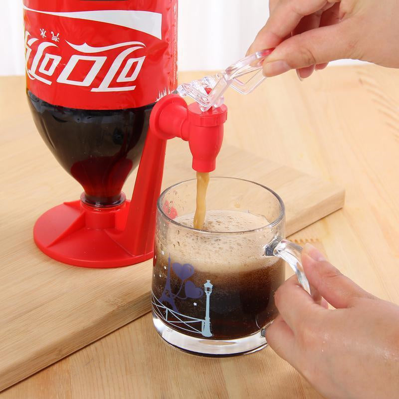 Upside-Down Beverage Dispenser - Soda & Water Jug