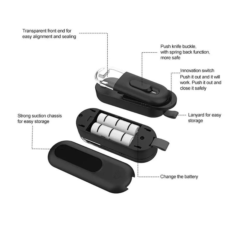 Multi-Functional Portable Heat Sealer Battery Powered Gadgets