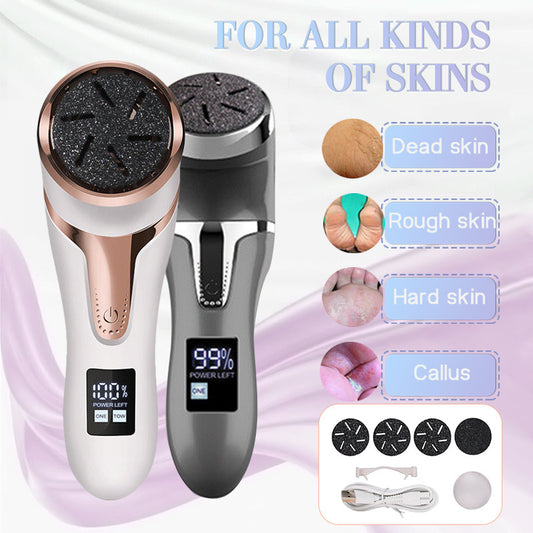 Electric foot scrubber with LCD