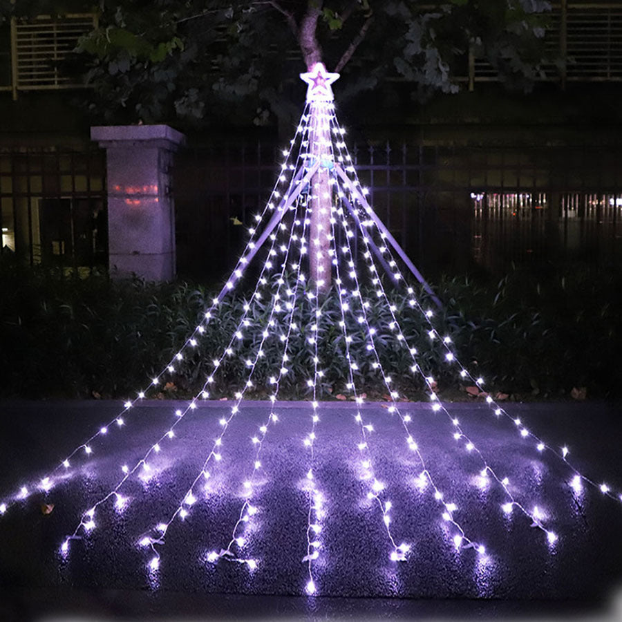 LED Five-pointed Star Waterfall Light