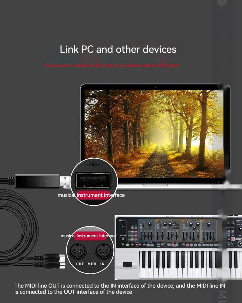 Electronic Keyboard USB Conversion Line