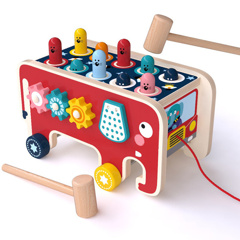 Wooden Pounding Bench - Montessori Kids' Educational Toy