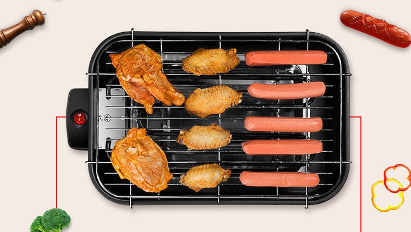 Household Barbecue Electric Oven - Non-Smoking, Carbon Steel