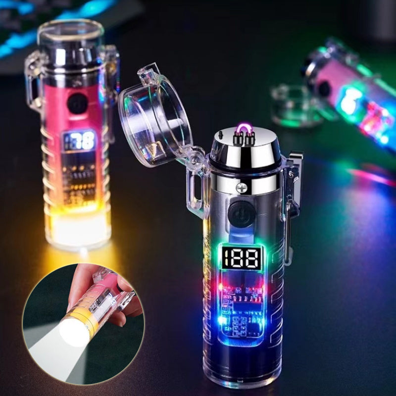 Transparent Shell Dual Arc USB Display Gadgets