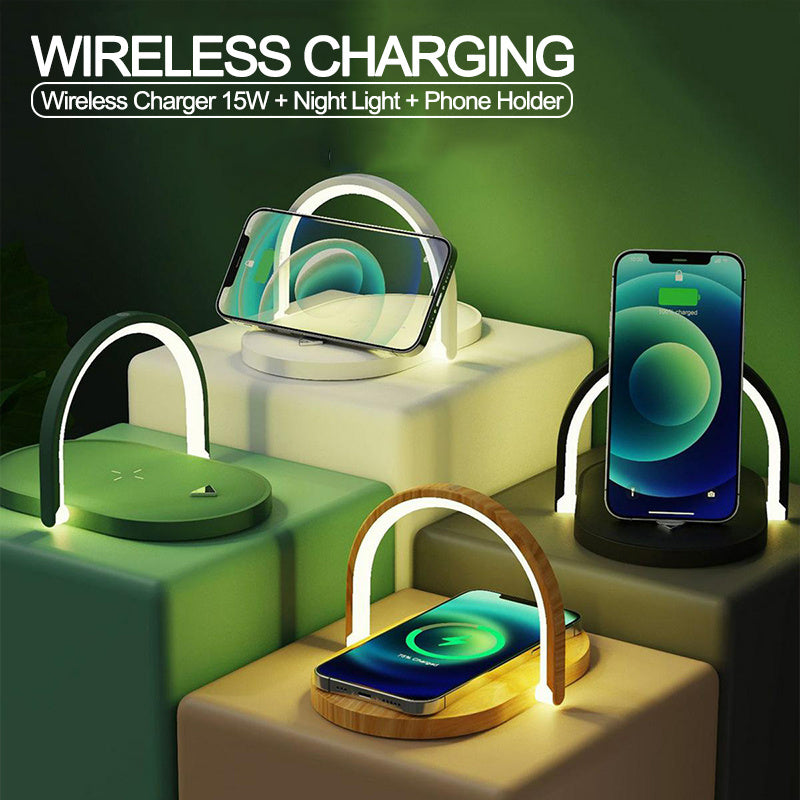 3-in-1 Wireless Charger & Lamp