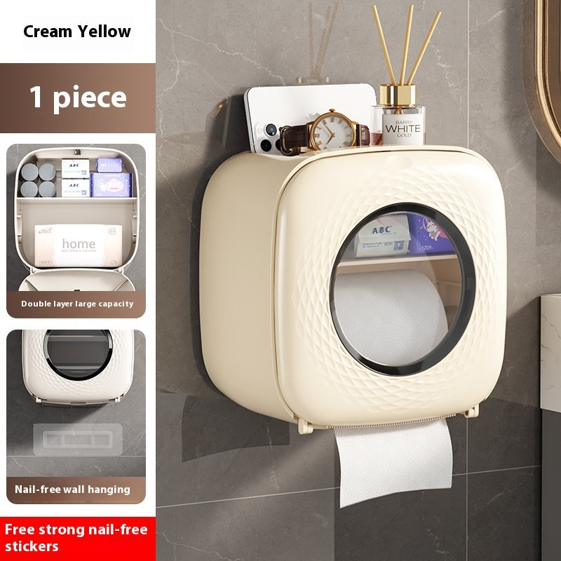 Toilet Punch-free Wall-mounted Tissue Box