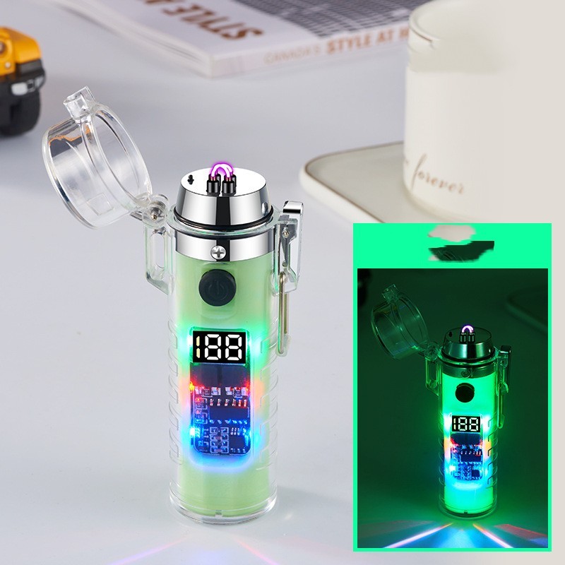 Transparent Shell Dual Arc USB Display Gadgets